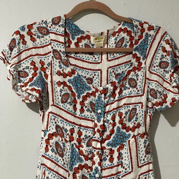 Maeve Anthropology praslin lion button down dress O midi dress - Picture 8 of 11